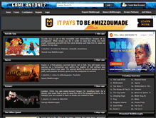Tablet Screenshot of gameanyone.com